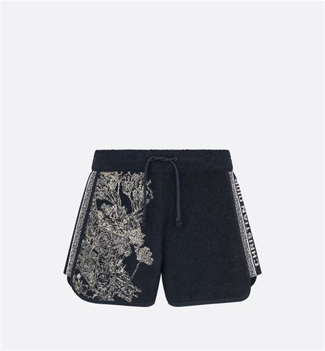 dior terry cloth shorts|Dior Chez Moi Shorts Navy Blue Terry Cotton Jersey with Dior .